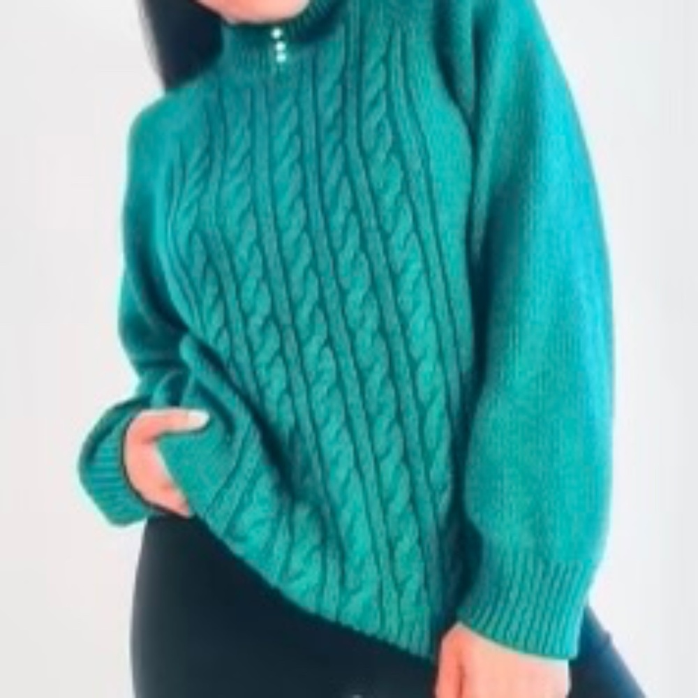 Jennifer Moore Green Sweater